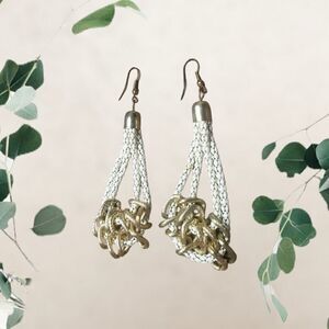 Boutique twisted loop earrings